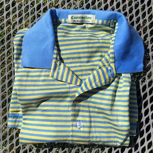 Cunningham Honor Collection Striped golf polo shirt M